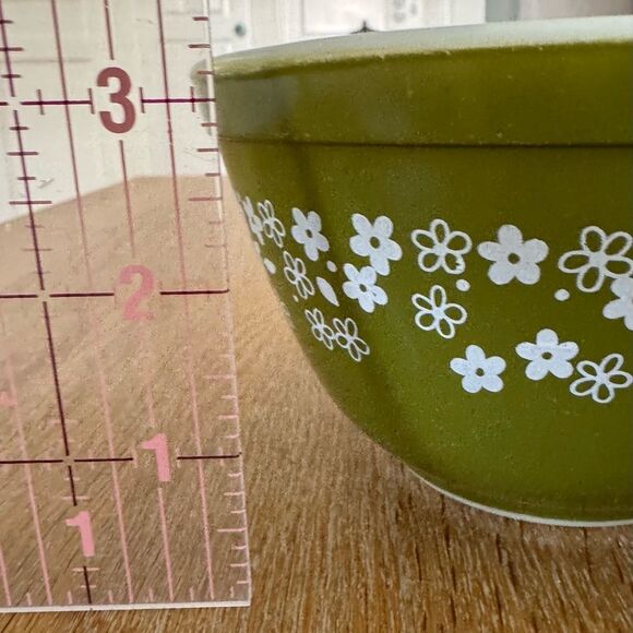 Vintage Pyrex Spring Blossom 2 Small Mixing Bowl 401 - Picture 4 of 4